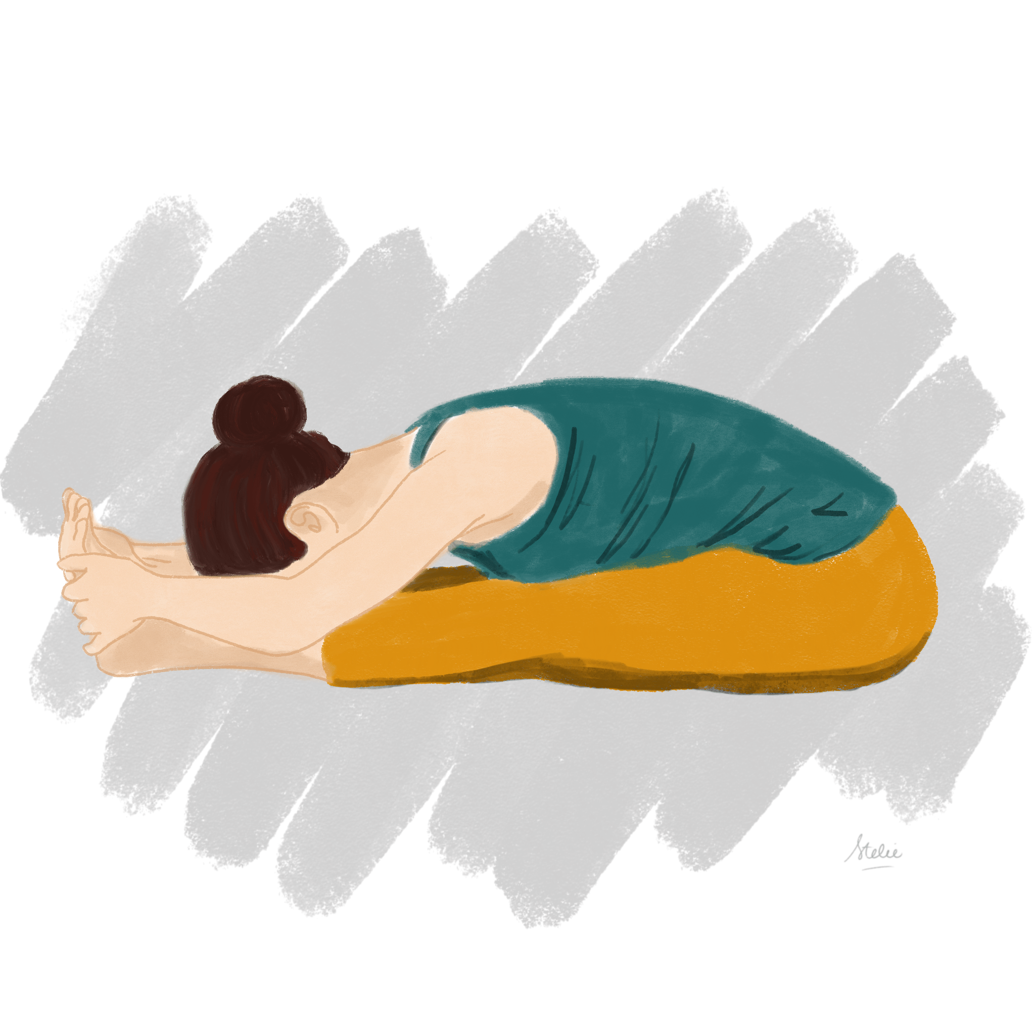 Illustration posture yoga